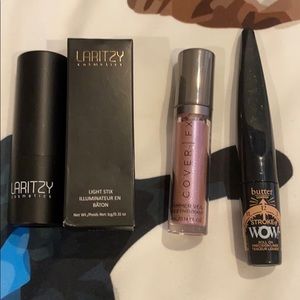 Laritzy Halo stick, CoverFX amethyst, Butter liner